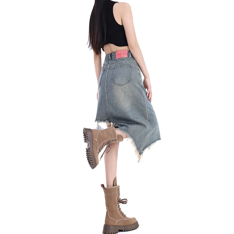 The New Age Family Denim Long Skirt Women's-5