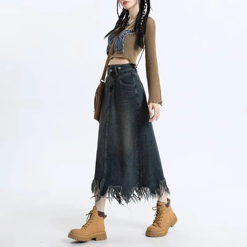 The New Age Family Denim Long Skirt Women's-1