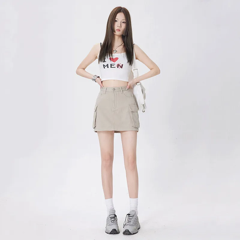 The New Age Family Denim Short Skirts Women's-9
