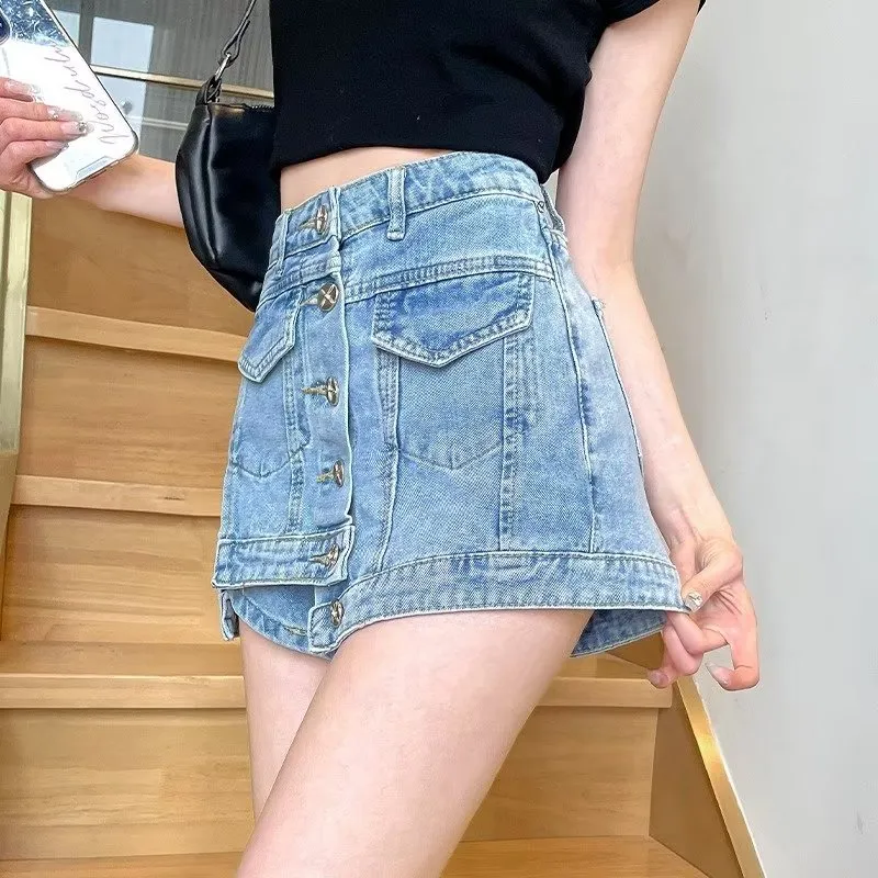 The New Age Family Denim Short Skirts Women's-1