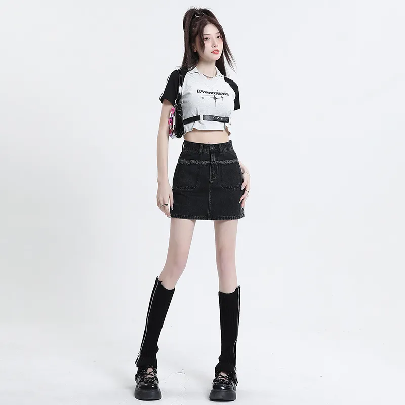The New Age Family Denim Short Skirts Women's-7