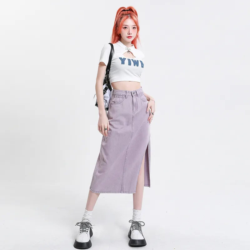 The New Age Family Denim Long Skirt Women's-3
