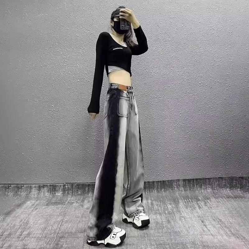 The New Age Family Jeans Women's Black Gray-5