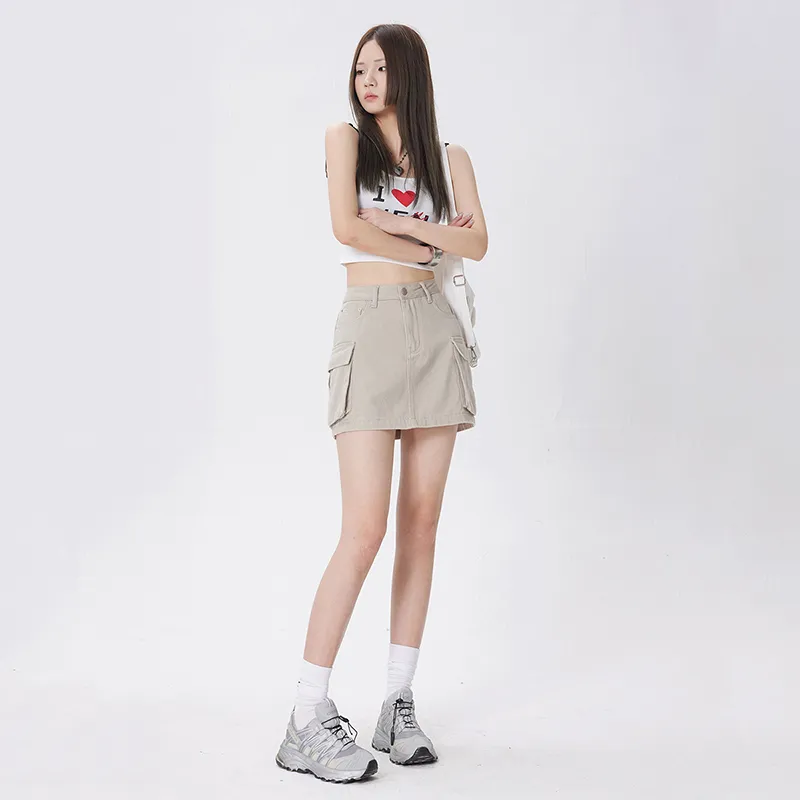 The New Age Family Denim Short Skirts Women's-8