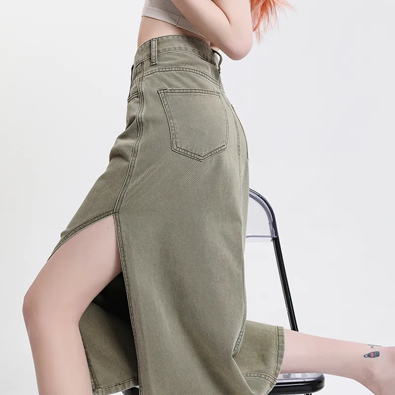 The New Age Family Denim Long Skirt Women's-14