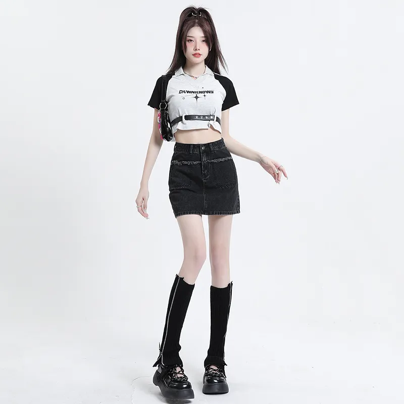 The New Age Family Denim Short Skirts Women's-8