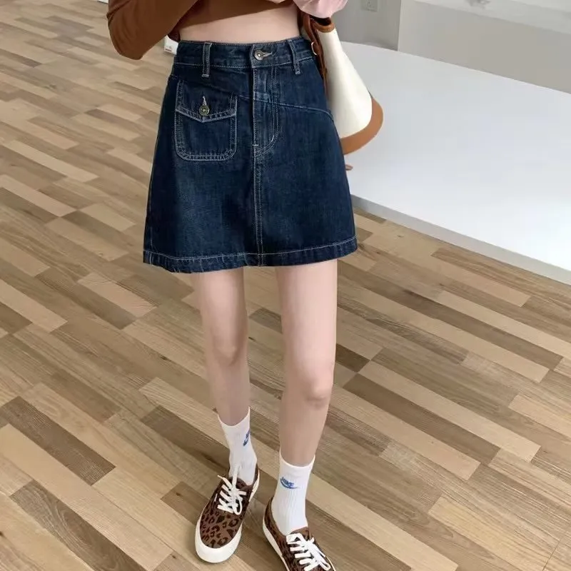 The New Age Family Denim Short Skirts Women's-5