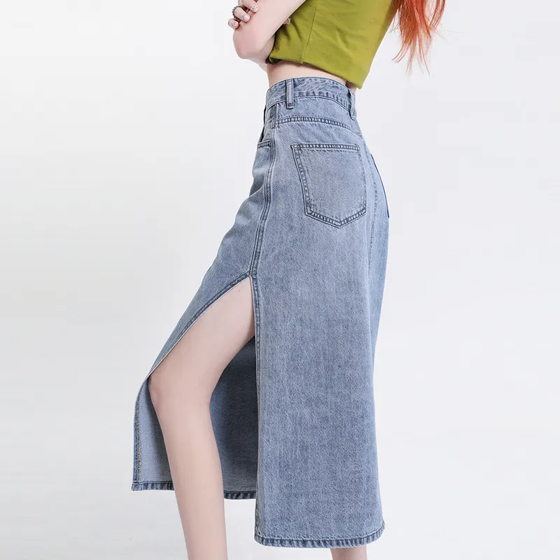The New Age Family Denim Long Skirt Women's-6