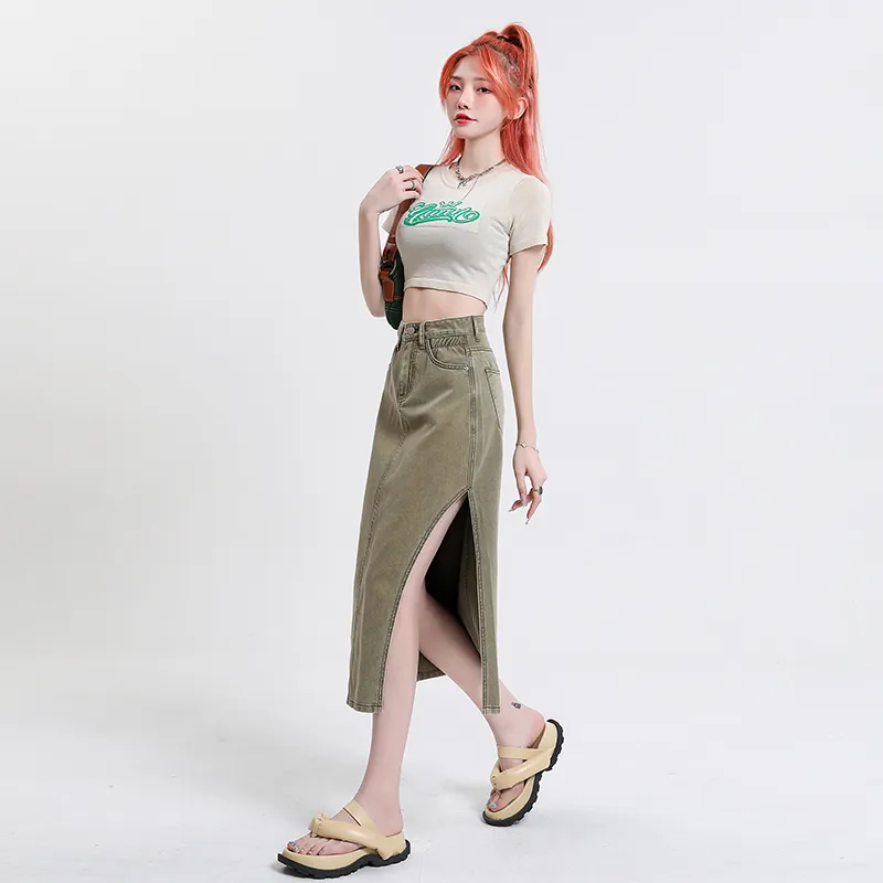 The New Age Family Denim Long Skirt Women's-13