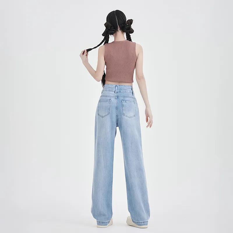 The New Age Family Jeans Women's Light Blue-5
