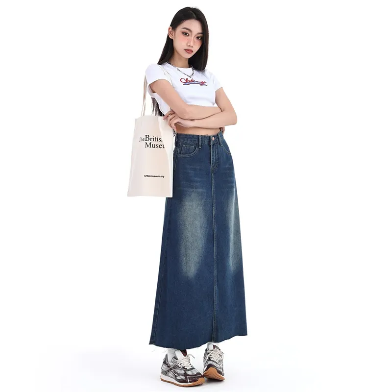 The New Age Family Denim Long Skirt Women's-3