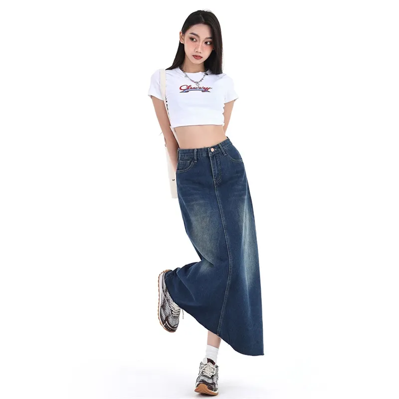 The New Age Family Denim Long Skirt Women's-1