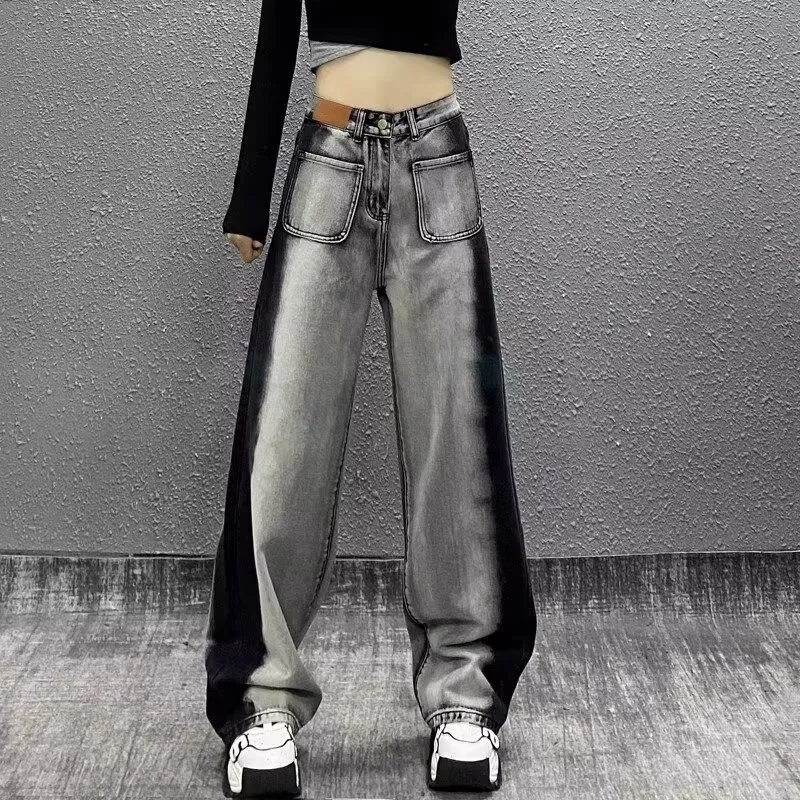 The New Age Family Jeans Women's Black Gray-2