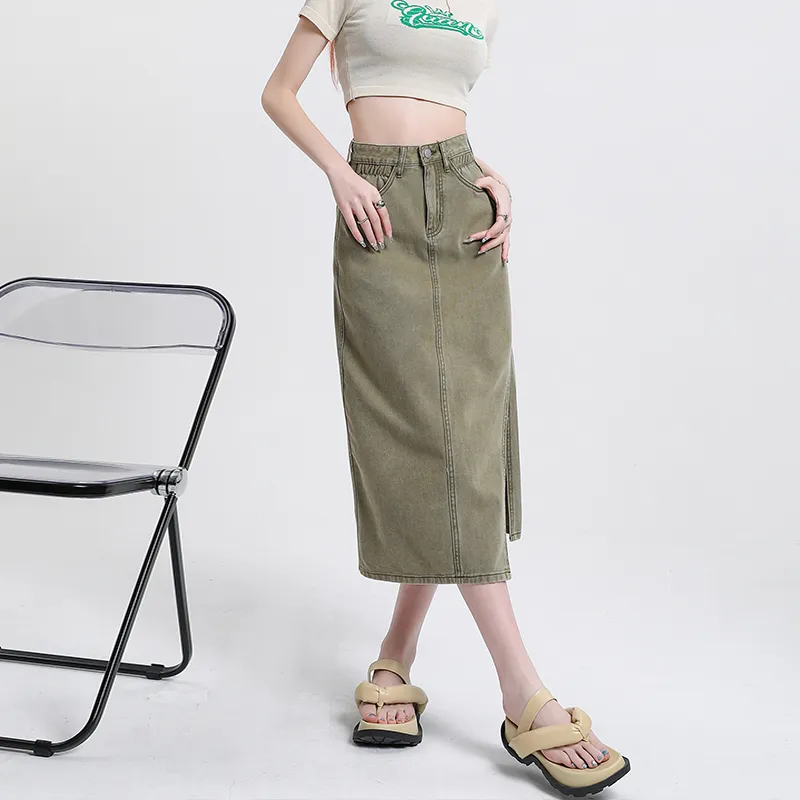 The New Age Family Denim Long Skirt Women's-17