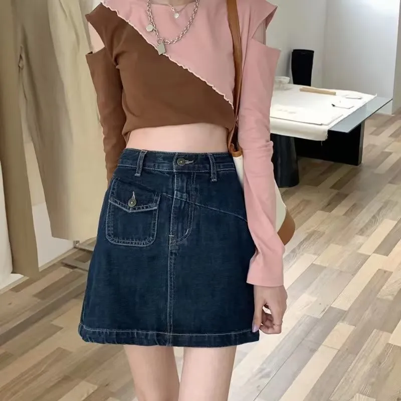 The New Age Family Denim Short Skirts Women's-4