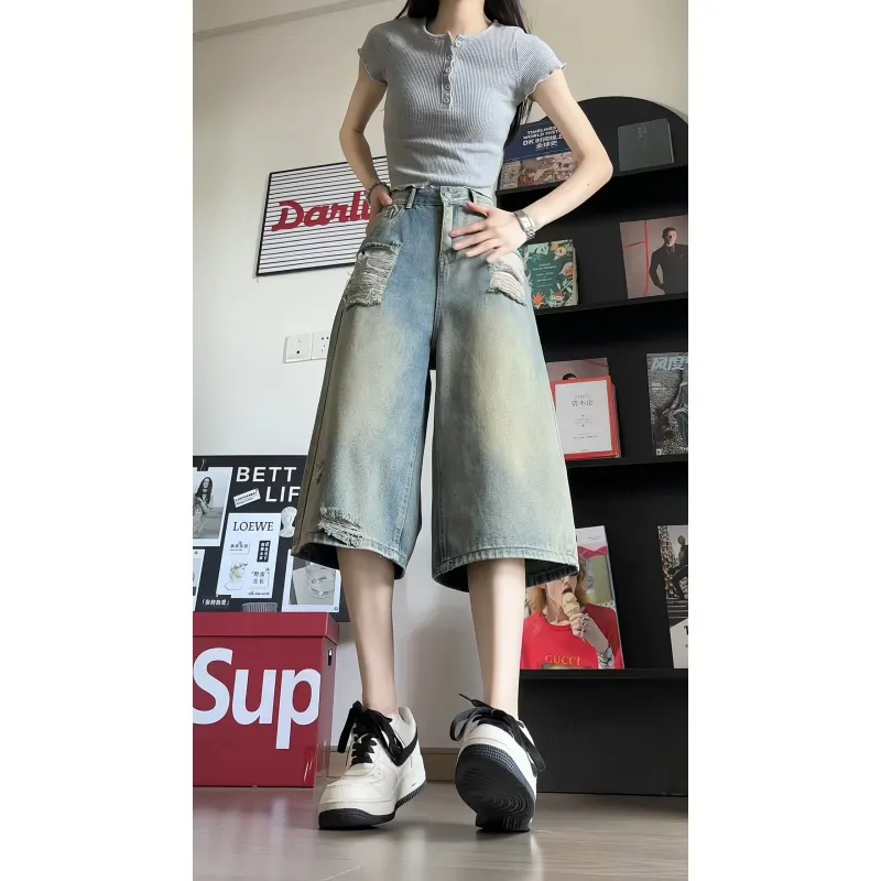 The New Age Family Denim Shorts Women's-4