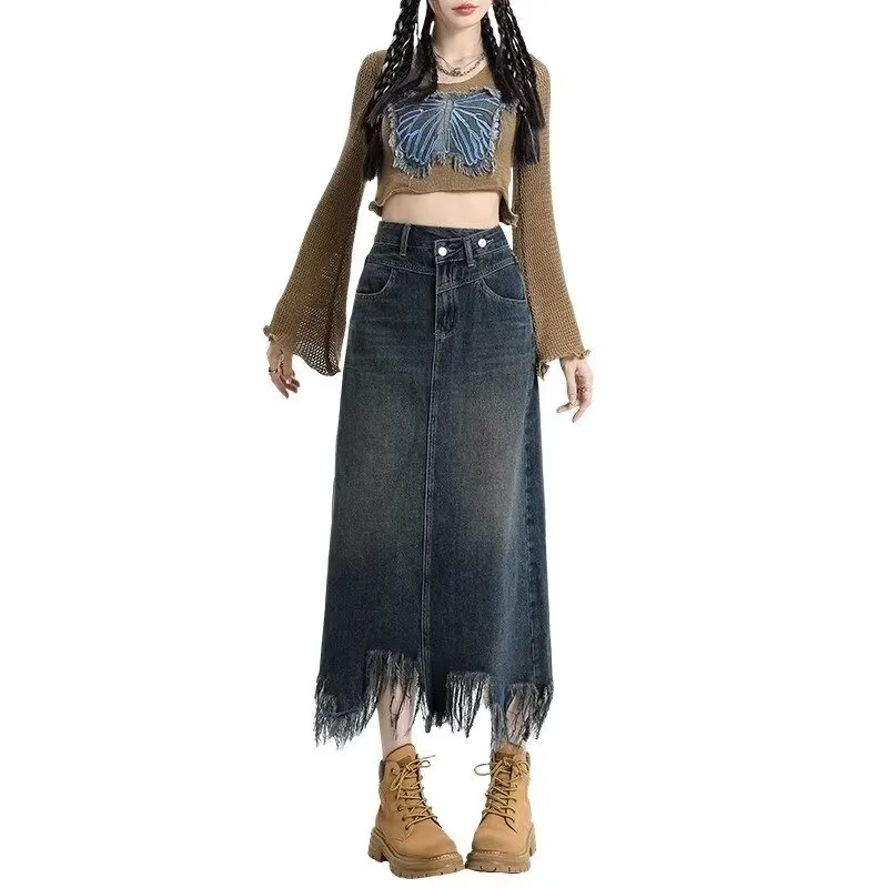The New Age Family Denim Long Skirt Women's-2