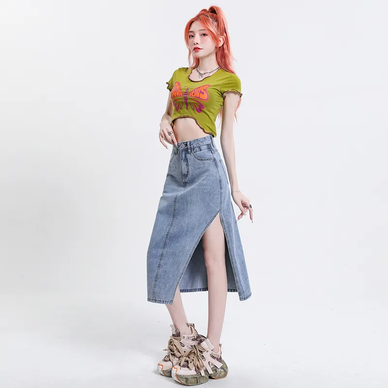 The New Age Family Denim Long Skirt Women's-2