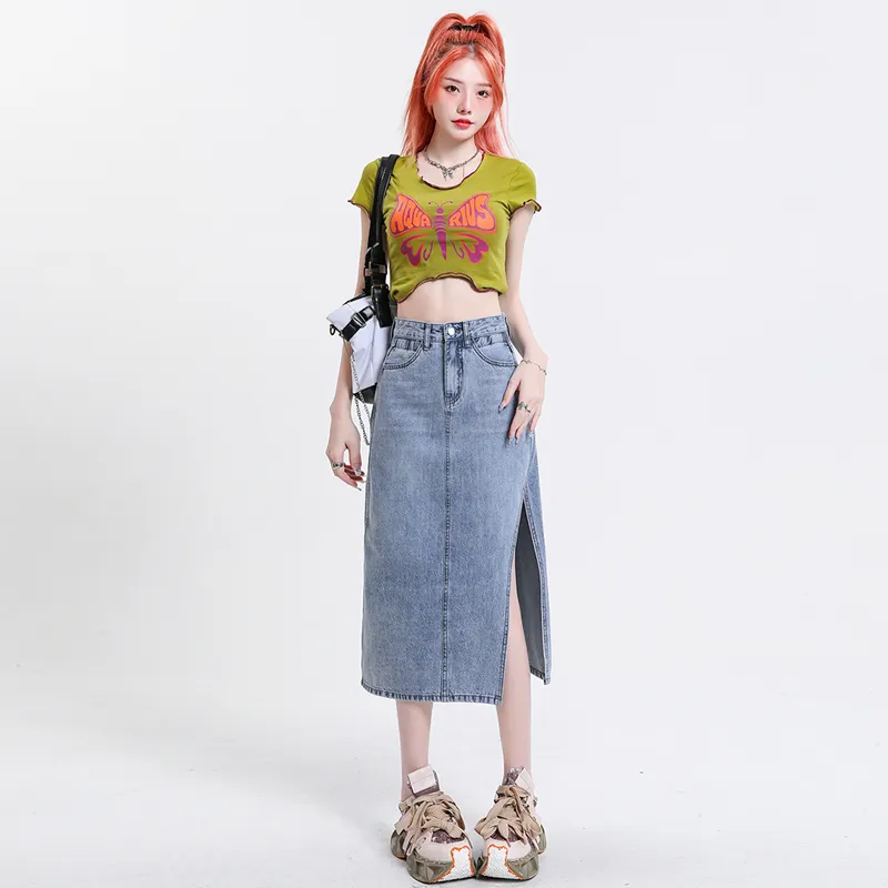The New Age Family Denim Long Skirt Women's-9