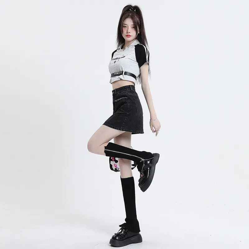 The New Age Family Denim Short Skirts Women's-9