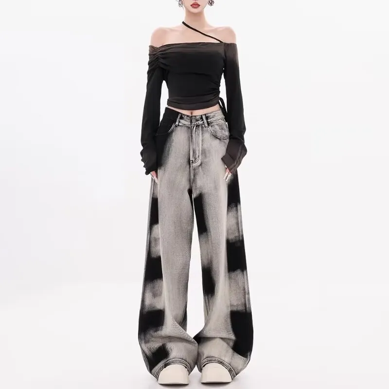 The New Age Family Jeans Women's Black Gray-4