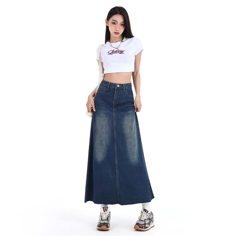The New Age Family Denim Long Skirt Women's-4