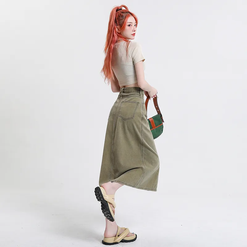 The New Age Family Denim Long Skirt Women's-10
