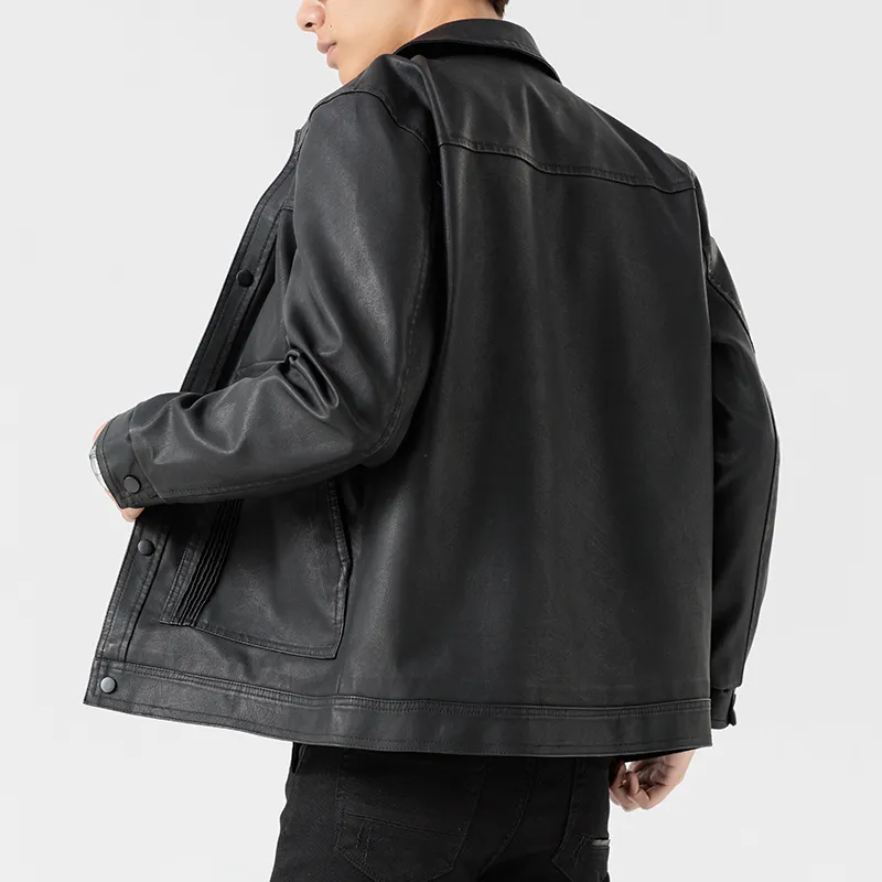 HOZZS Jackets & Coats Unisex Black-3
