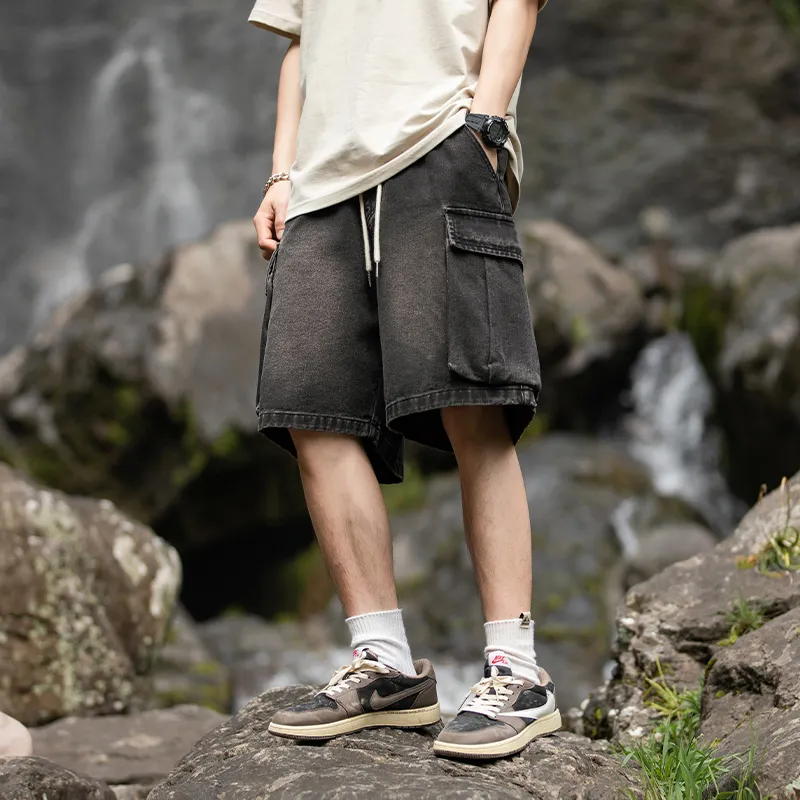 HOZZS Denim Shorts Unisex-2