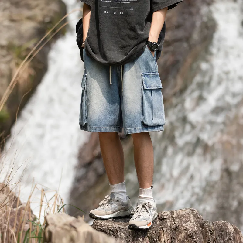 HOZZS Denim Shorts Unisex-7
