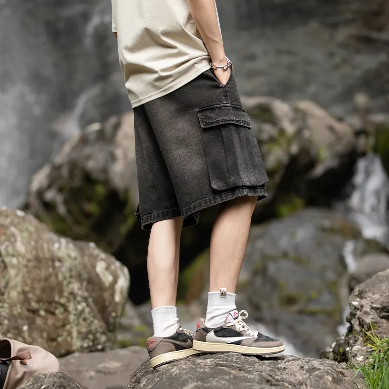 HOZZS Denim Shorts Unisex-3