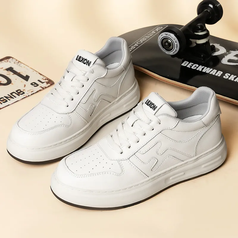 LEXON Abrasion Resistant Height Increasing Breathable Low Top Skateboard Shoes Men's-7