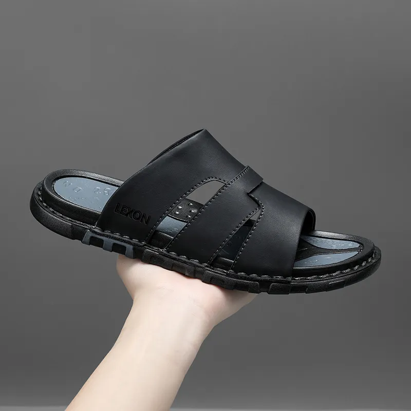 LEXON Rubber Sole Odor Resistant Slide Slippers Men's-2