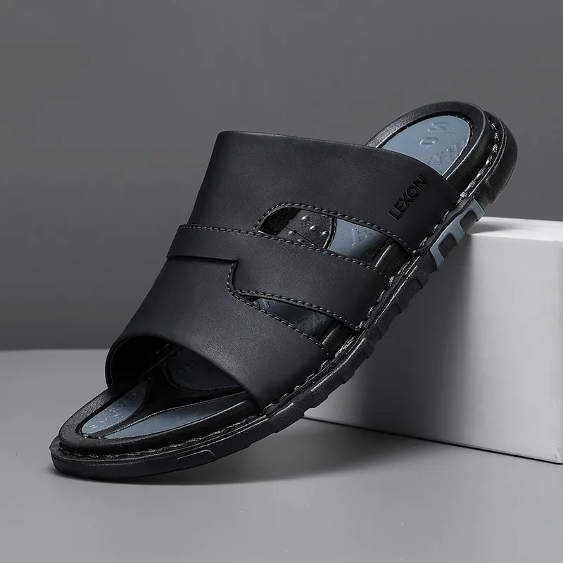 LEXON Rubber Sole Odor Resistant Slide Slippers Men's-1