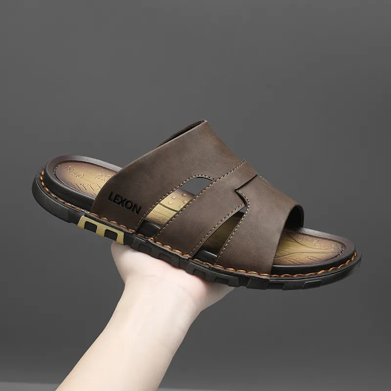 LEXON Rubber Sole Odor Resistant Slide Slippers Men's-7