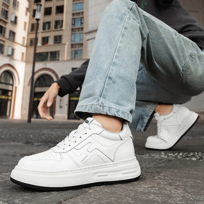 LEXON Abrasion Resistant Height Increasing Breathable Low Top Skateboard Shoes Men's-6
