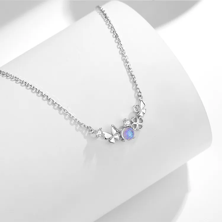 ALI THE FOX S925 Silver Necklaces Women's-5