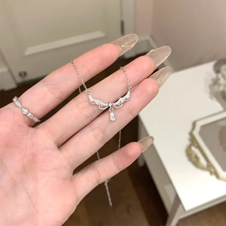 ALI THE FOX Zircon Necklaces Women's-5