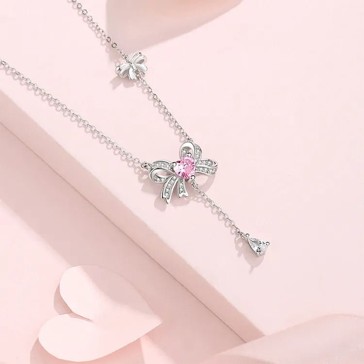 ALI THE FOX S925 Silver Necklaces Women's-3