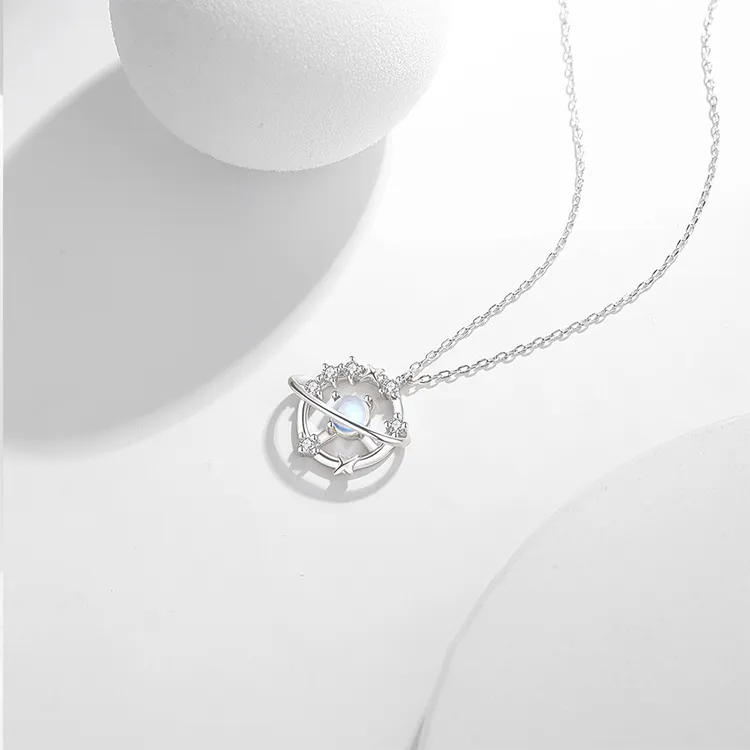 ALI THE FOX S925 Silver Necklaces Women's-4
