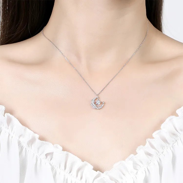 ALI THE FOX S925 Silver Necklaces Women's-6