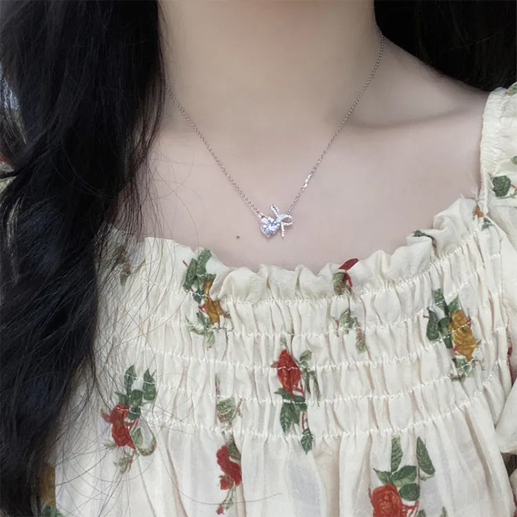 ALI THE FOX Zircon Necklaces Women's-2