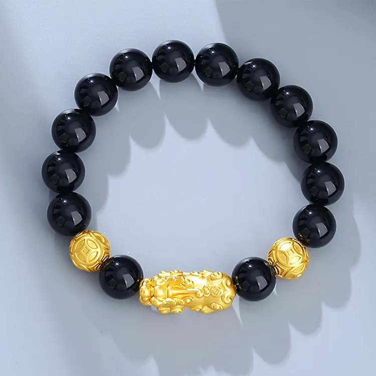 ALI THE FOX Obsidian Bracelets Unisex-2