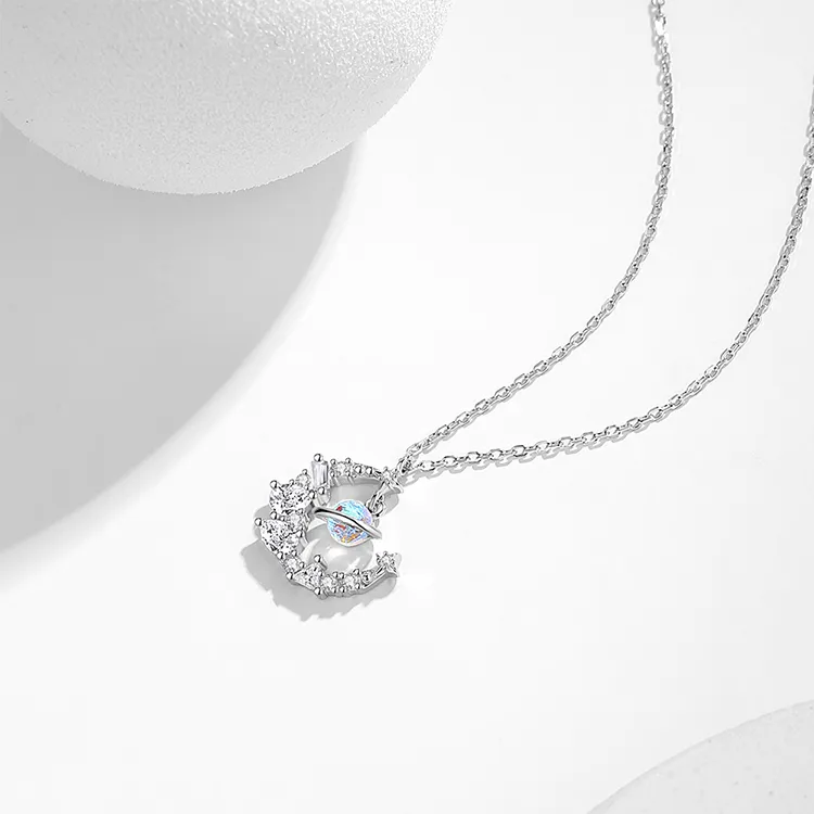 ALI THE FOX S925 Silver Necklaces Women's-5
