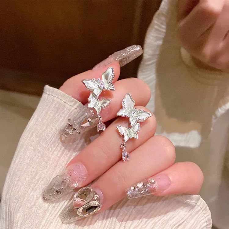 ALI THE FOX S925 Silver Stud Earrings Women's-3