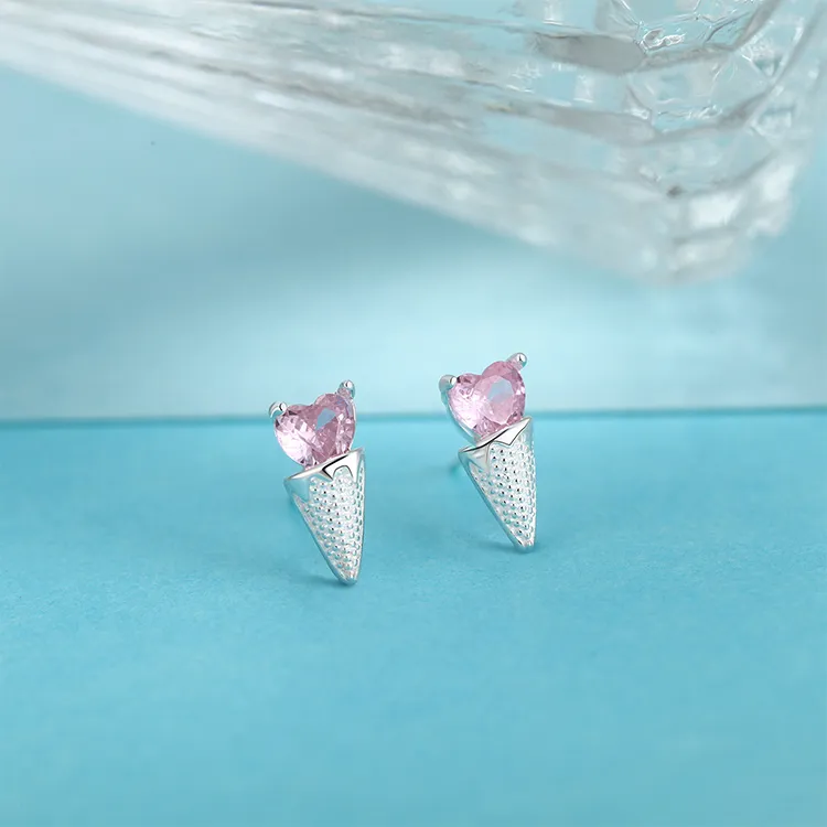 ALI THE FOX 999 Fine Silver Stud Earrings Women's-3