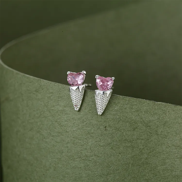 ALI THE FOX 999 Fine Silver Stud Earrings Women's-6