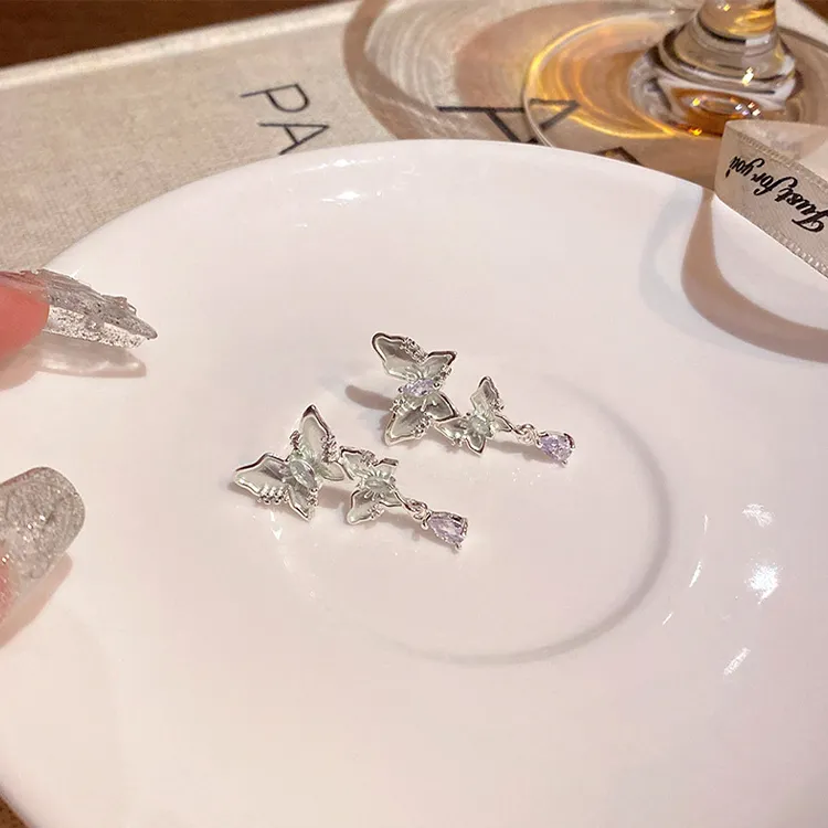 ALI THE FOX S925 Silver Stud Earrings Women's-1