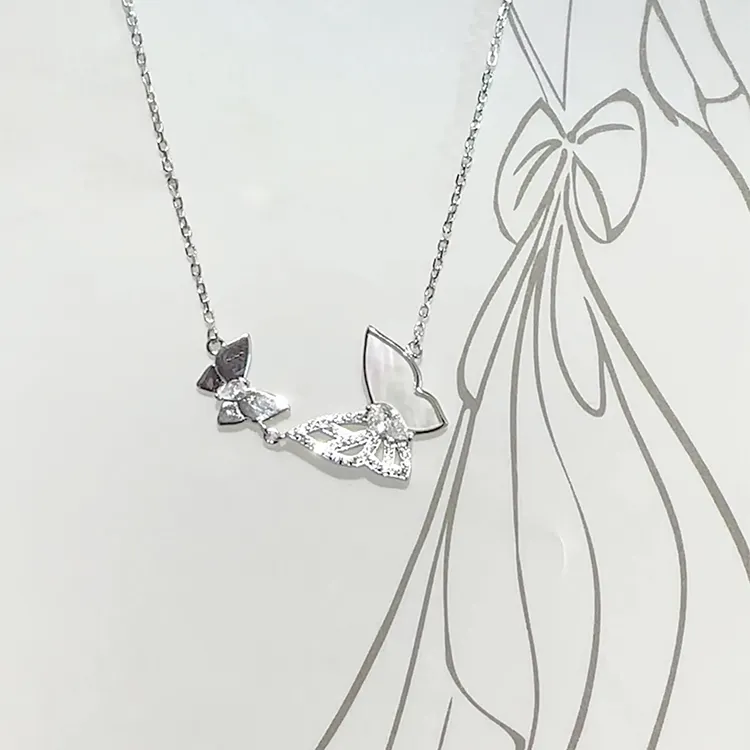 ALI THE FOX S925 Silver Necklaces Women's-2