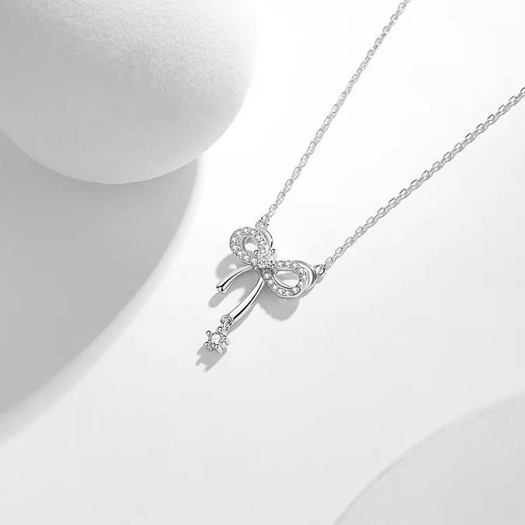 ALI THE FOX S925 Silver Necklaces Women's-4